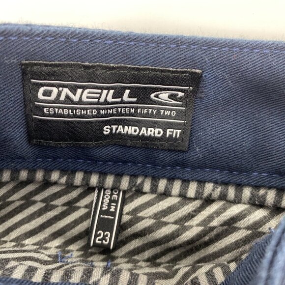 O'Neill Chino Shorts Boys 23 Waist Standard Fit Navy Blue - Picture 5 of 9